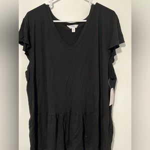 Black Peplum top XXXL